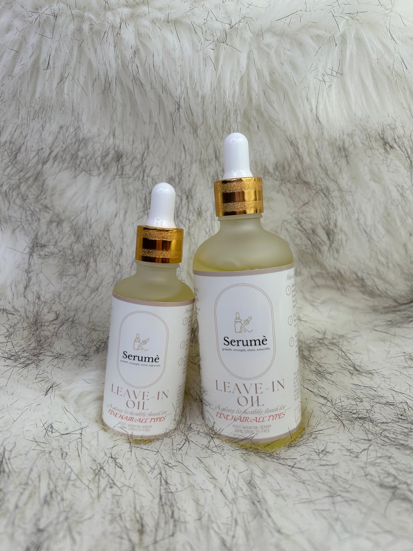 Leave in fine hair oil